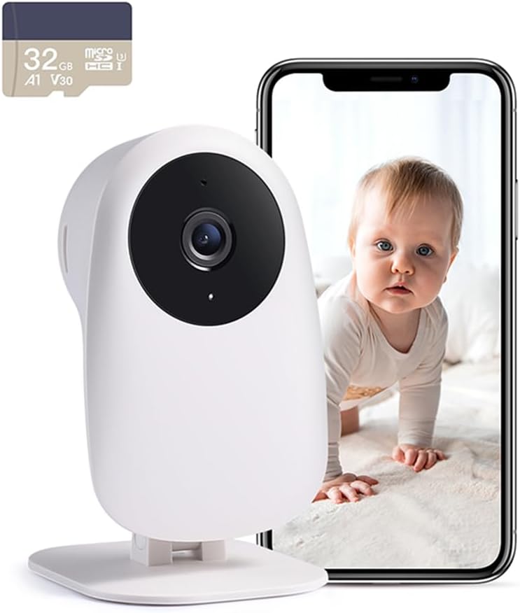 Detalle de Nooie Baby Monitor WiFi 2K with Night Vision and Cloud/SD Storage