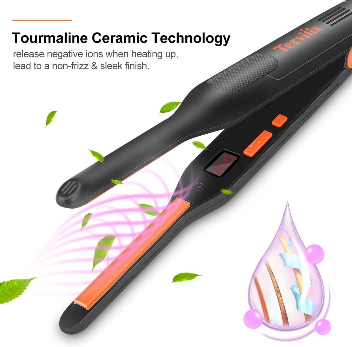 Thumbnail 3 de Terviiix Small Flat Iron for Short Hair, 3/10 Inch: Precision Pencil Straightener with Dual Voltage