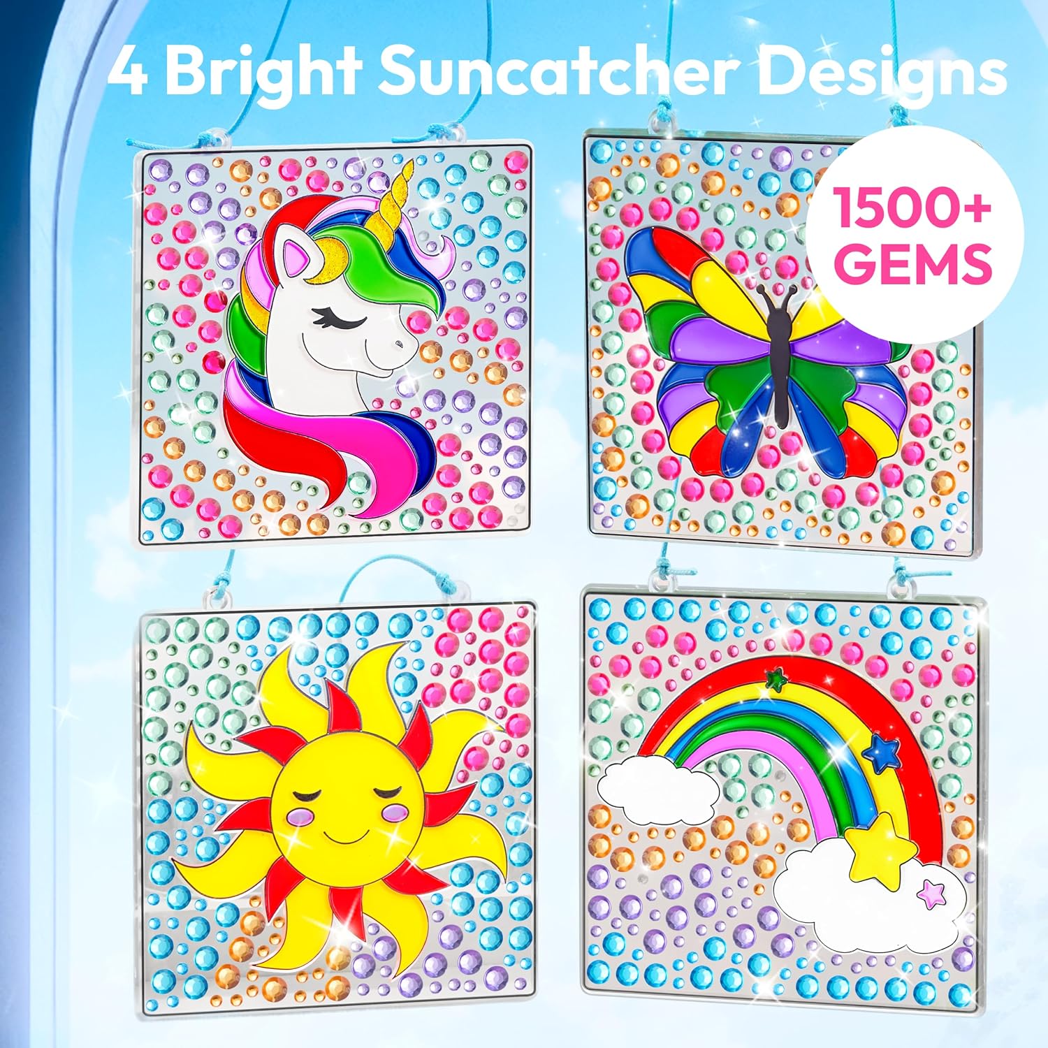 Detalle 2 de Klever Kits Suncatcher Craft Kit 4‑design set