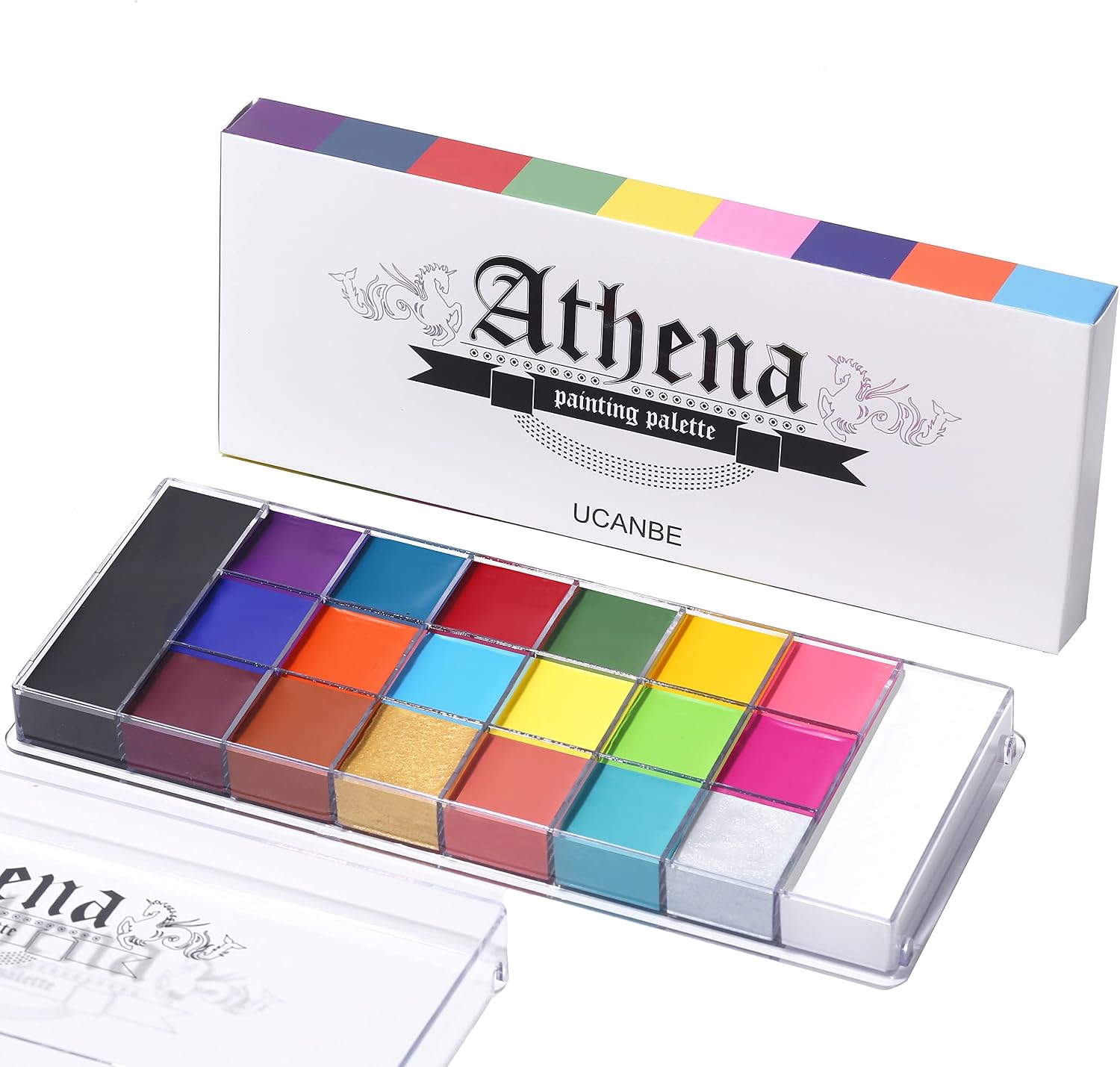 Detalle de UCANBE Athena Oil Face & Body Palette 20 Colors ๐จ