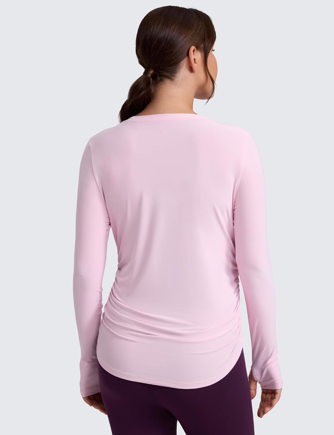 Thumbnail 1 de CRZ YOGA Womens Cloudweight Maternity Long Sleeve Tops Ruched – Lightweight, Breathable & Flexible
