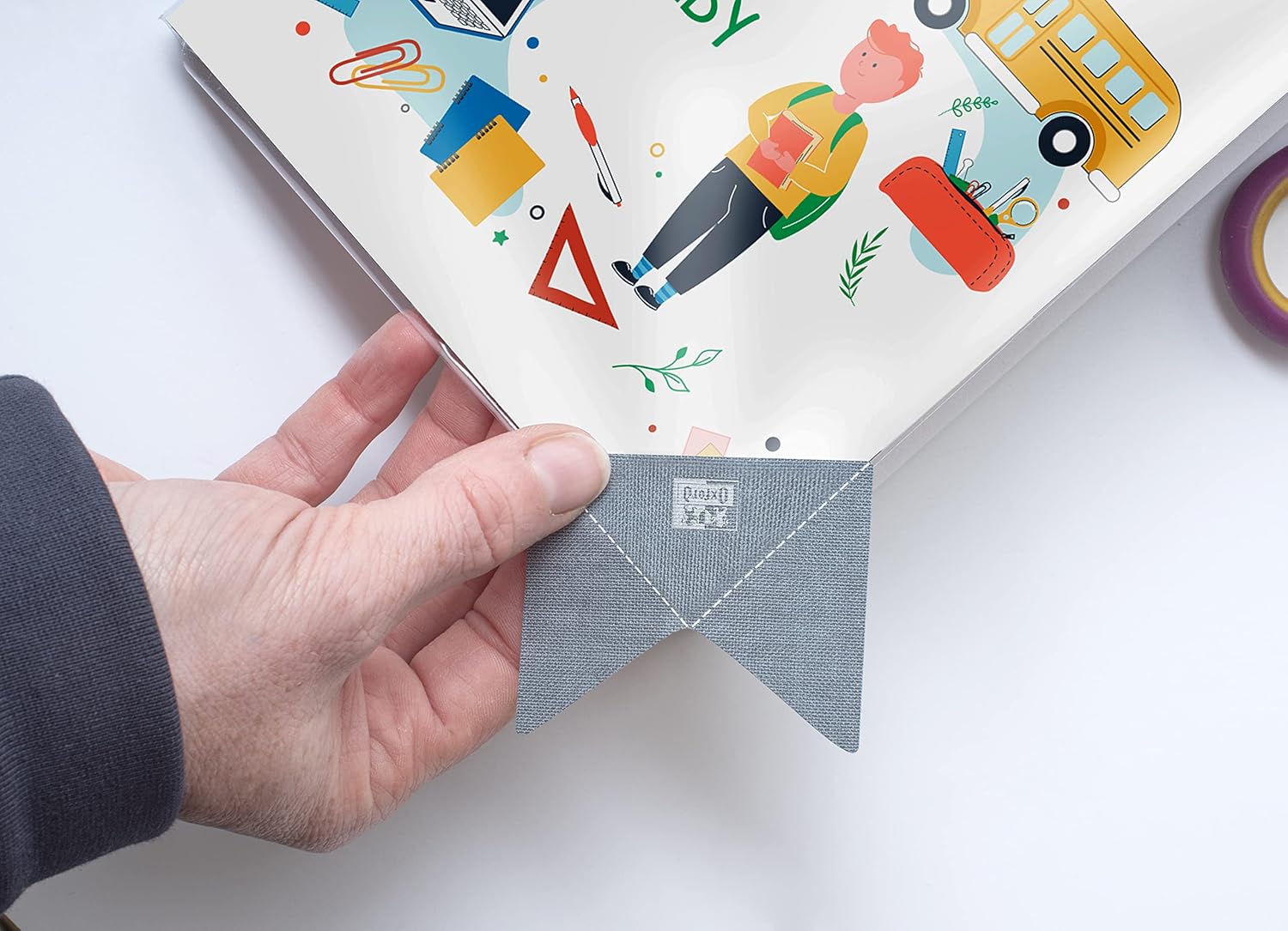 Thumbnail 3 de Oxford Couvre-Livres Transparent – Lot de 2 (40x270 cm), PVC lisse, 8/100èmes