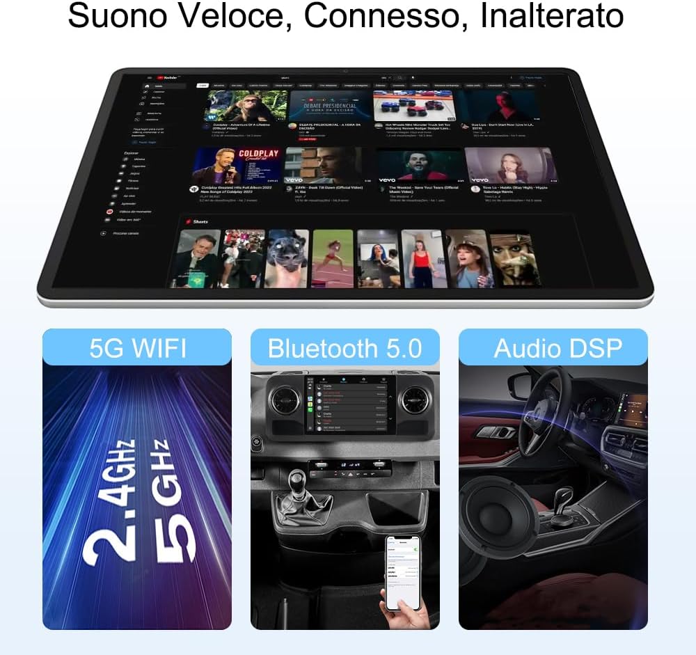 Thumbnail 5 de ACAVICA Autoradio Carplay Android per Jeep Renegade 2014-2019, schermo QLED 13,1” 2K, Android 15 Octa-Core, wireless CarPlay/Android Auto