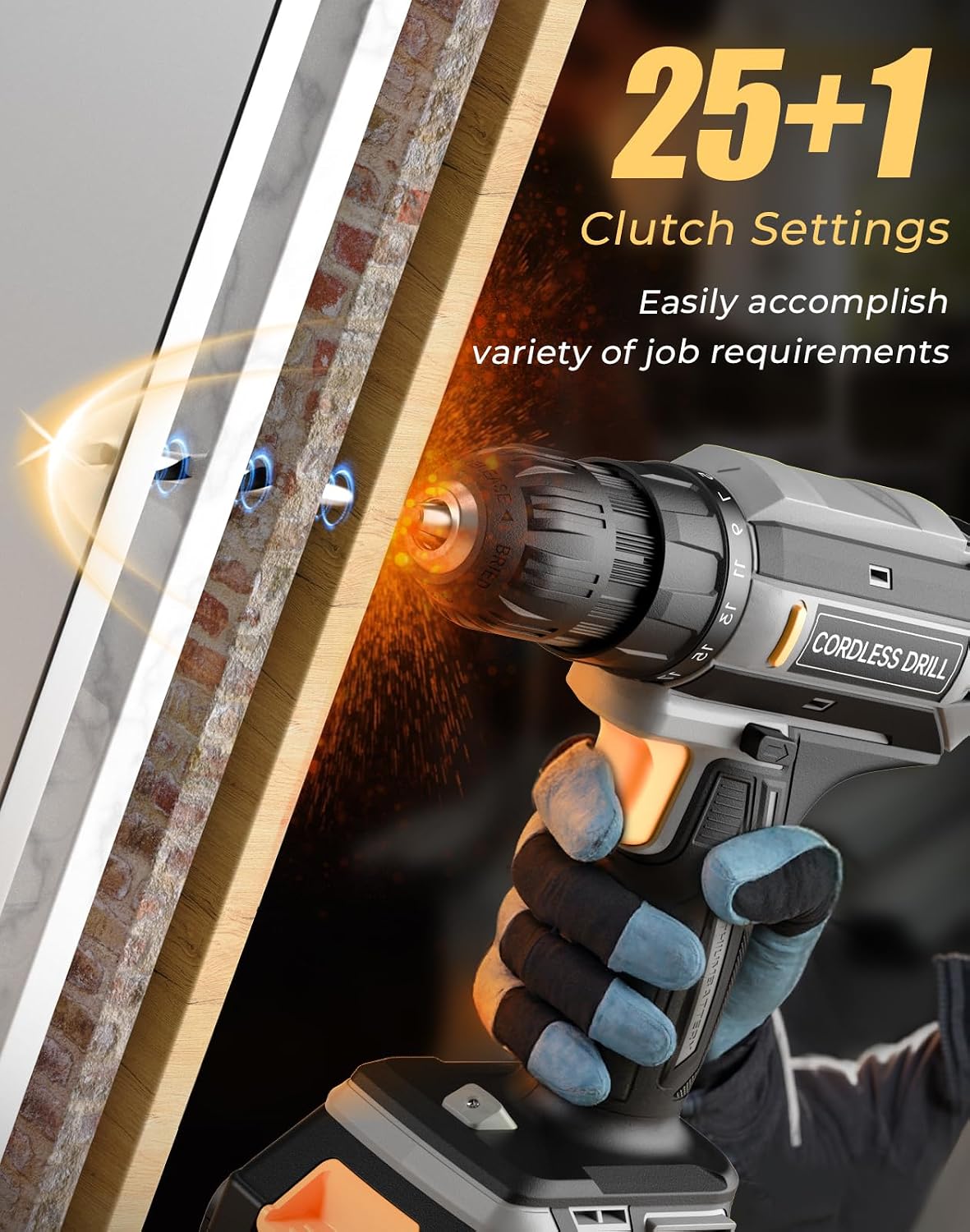 Thumbnail 1 de VIWKO BH0221S accuboormachine 20 V, 42 Nm en 56-delige accessoireset
