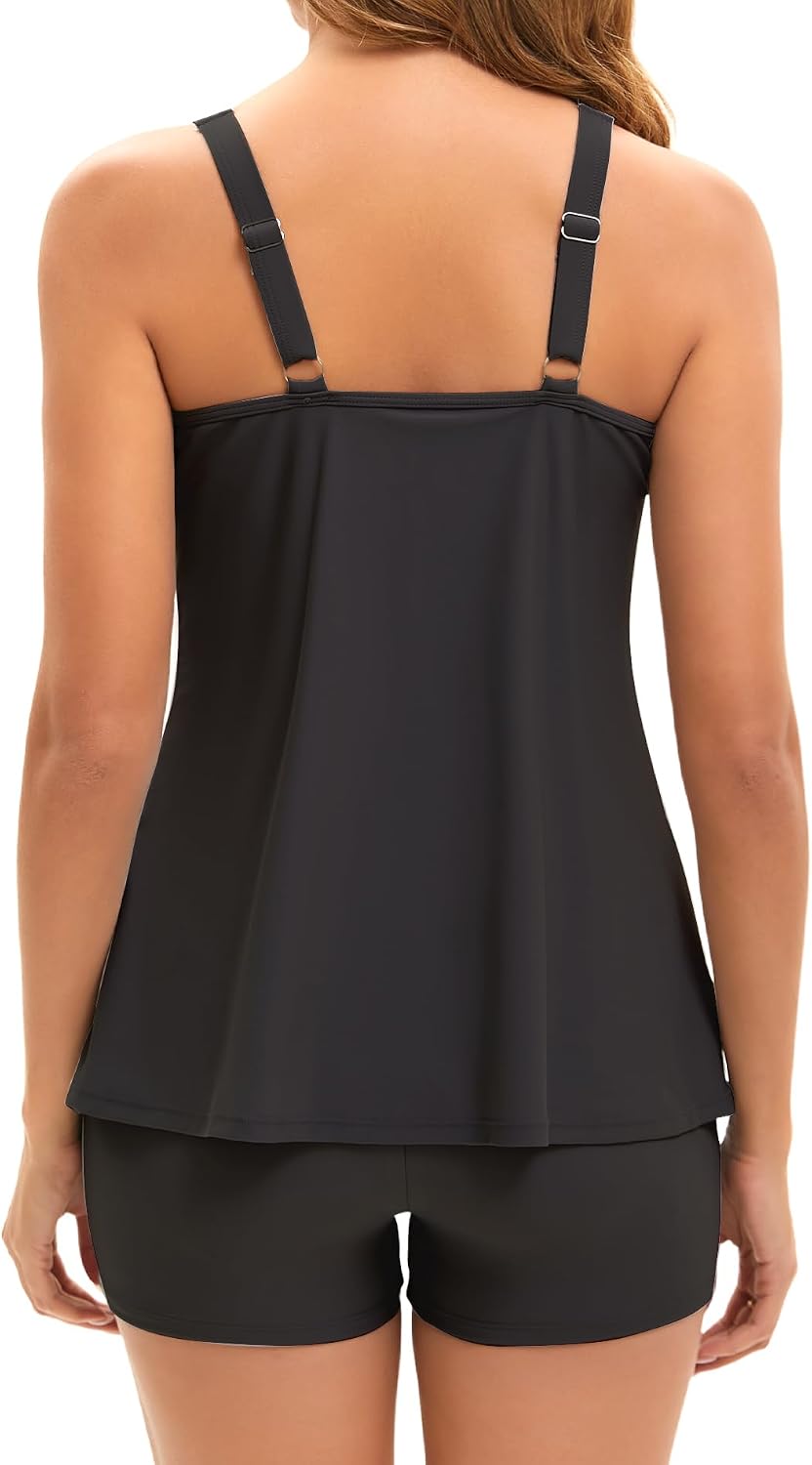 Thumbnail 2 de Arolina Tankini Swimsuits for Women with Tummy Control, Two-Piece Tankini Top and Boy Shorts