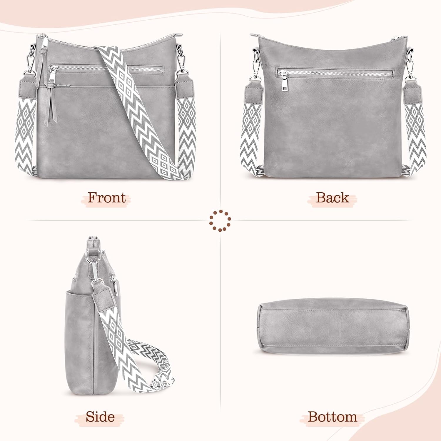 Thumbnail 6 de LUROON Crossbody Bag for Women — Lightweight, Versatile & Well-Organised
