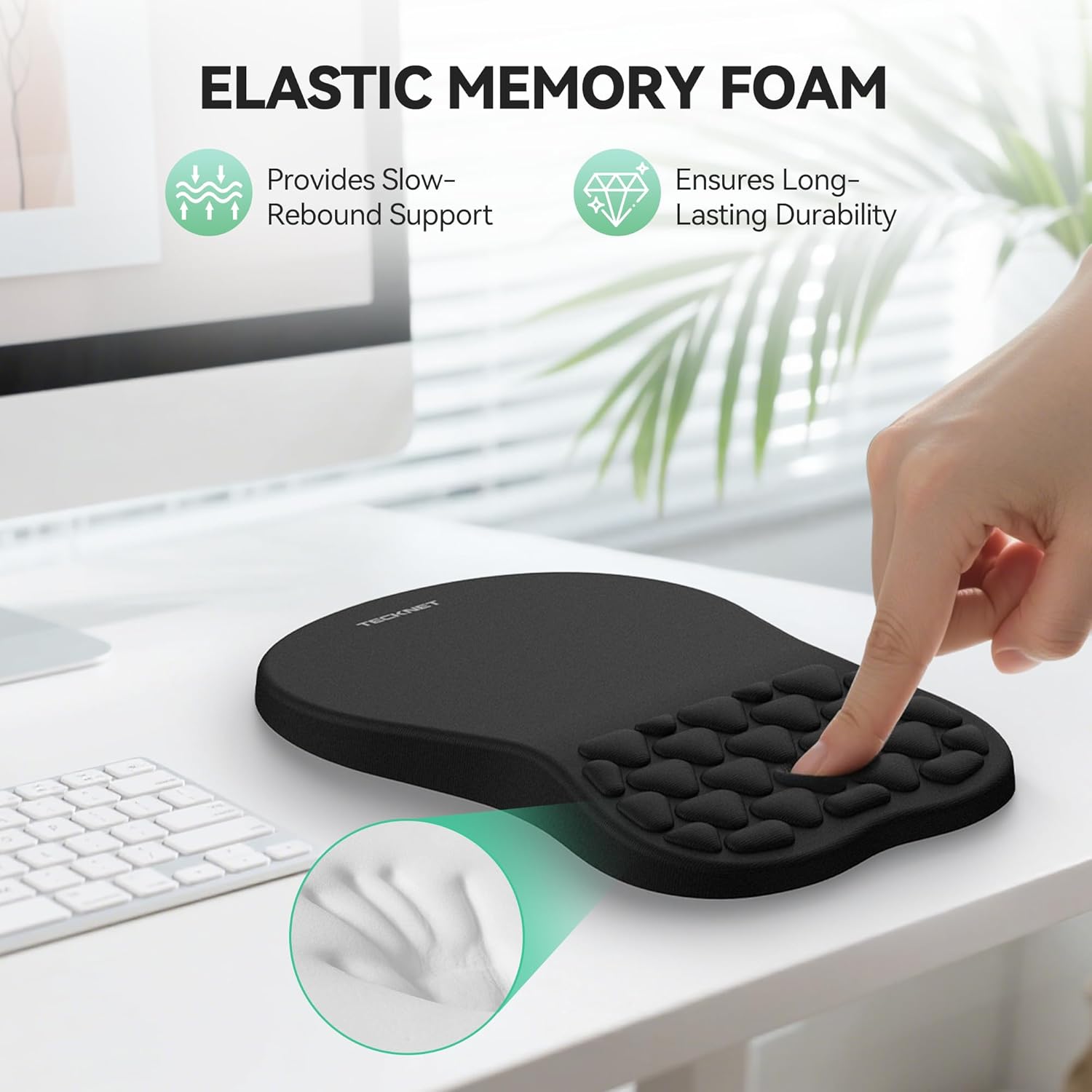 Thumbnail 5 de TECKNET Mouse Mat Wrist Support 300x200mm