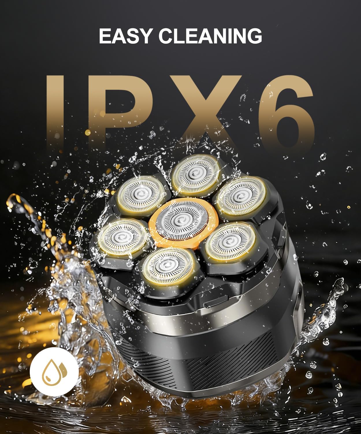 Thumbnail 3 de Head Shavers for Bald Men: 7D Floating Electric Shaver with LED Display and USB-C Charging