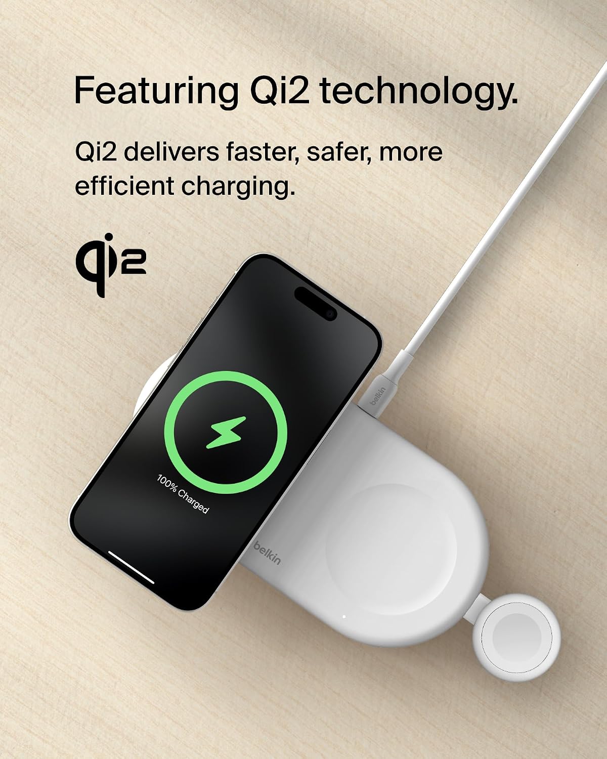 Detalle 2 de Belkin 3‑in‑1 MagSafe Charging Pad 15W