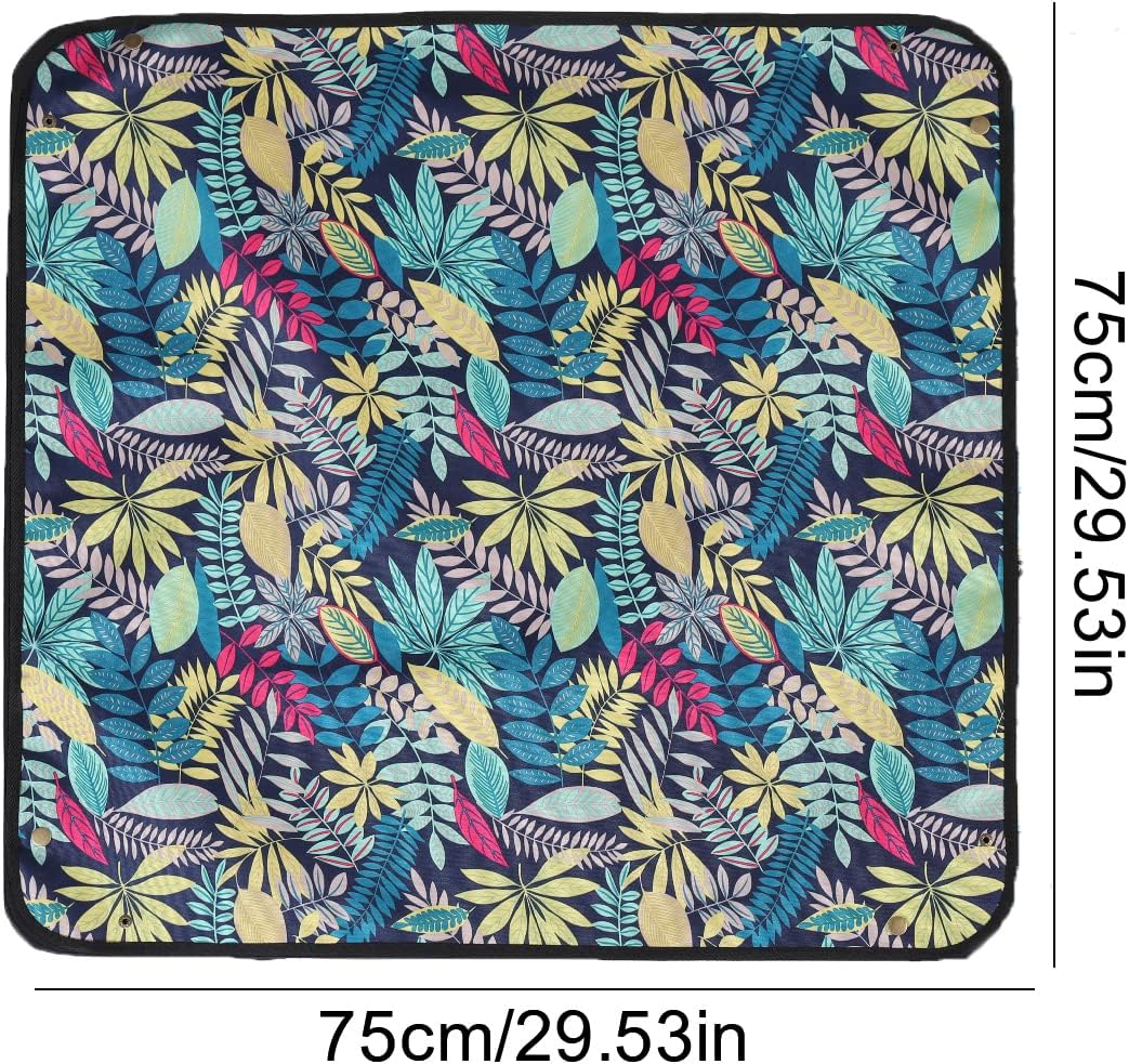 Thumbnail 1 de Owl Focus wasserdichte Umtopfmatte aus Oxford-Gewebe mit Blumenmuster (74,9 x 74,9 cm)