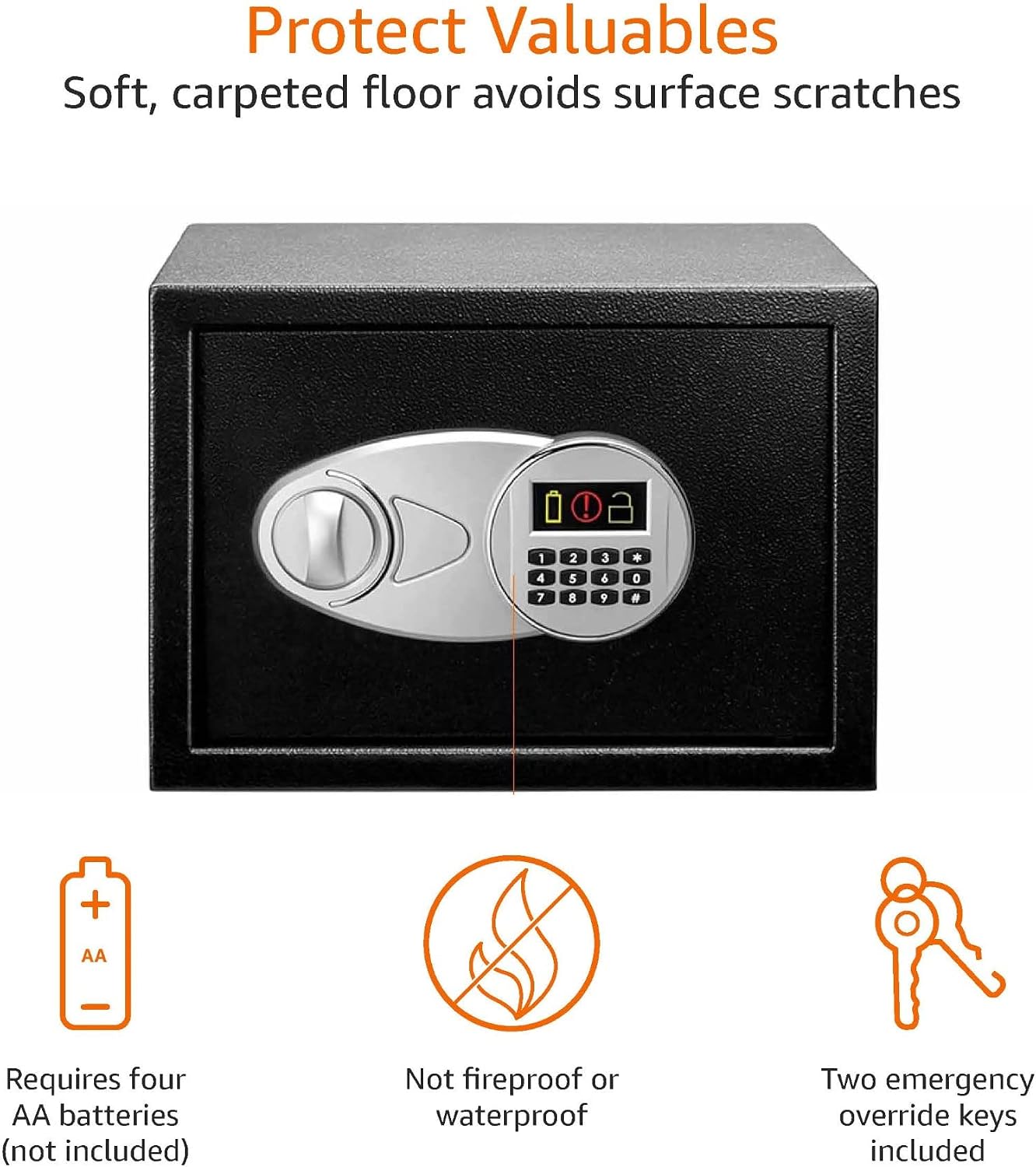 Detalle 2 de Amazon Basics Tresor 14 l 🗄