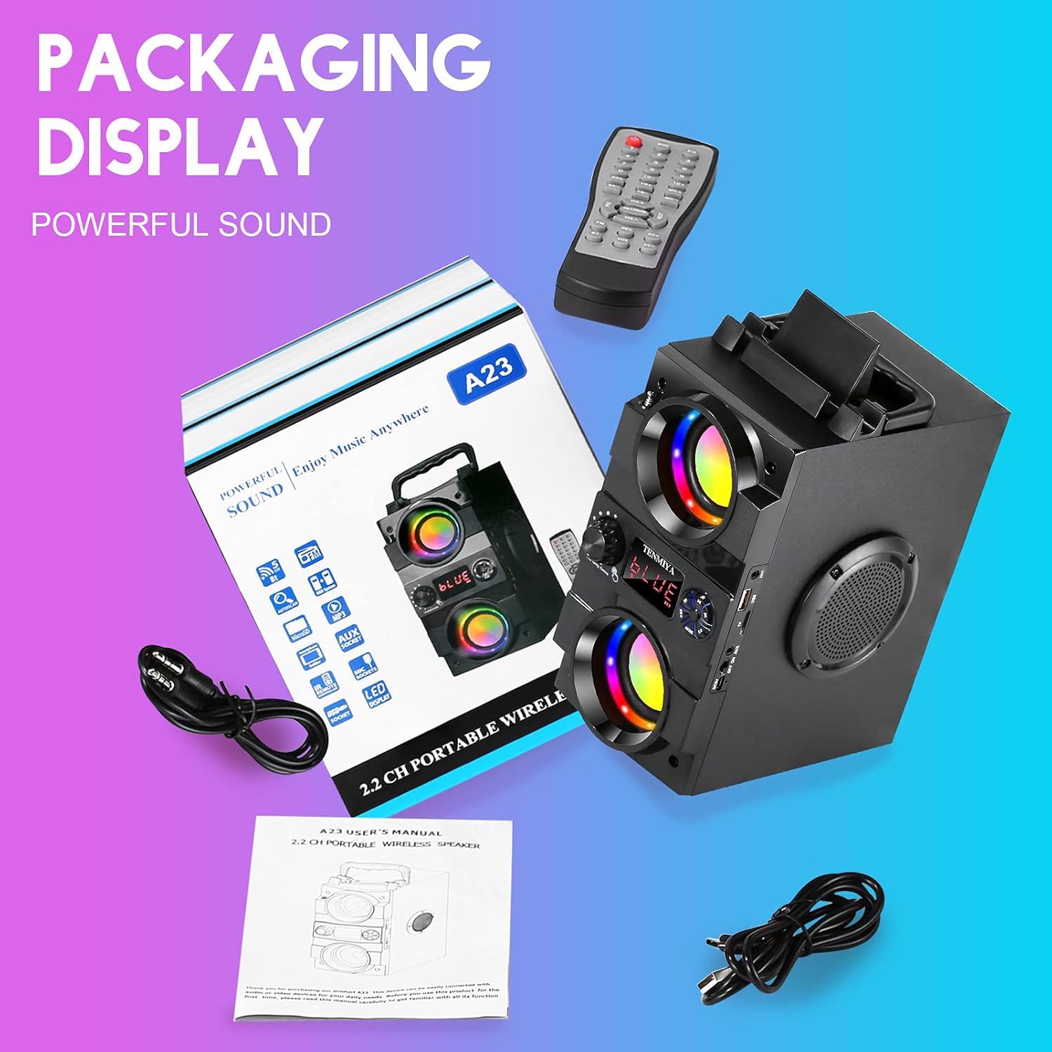 Thumbnail 4 de A23 Bluetooth Speaker 40W portable