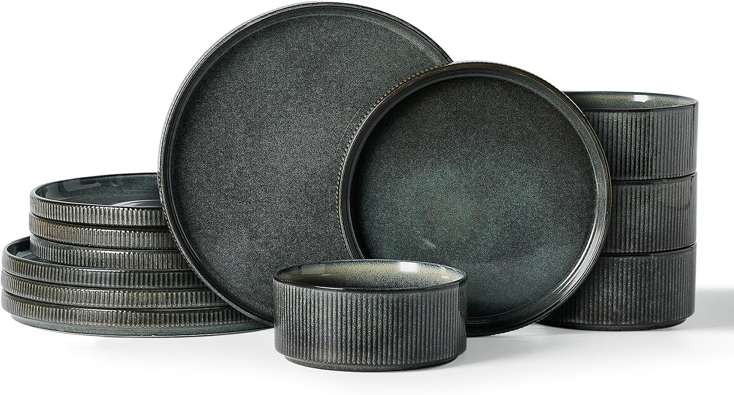 Detalle de Famiware Star Dinnerware Set 12pc stoneware 🍽