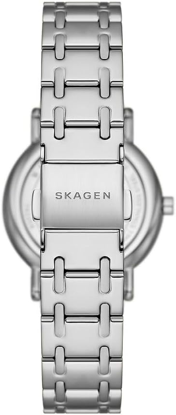 Detalle de Skagen Signatur Lille Damenarmbanduhr – Quarz, Silberton, Edelstahl- oder Lederband