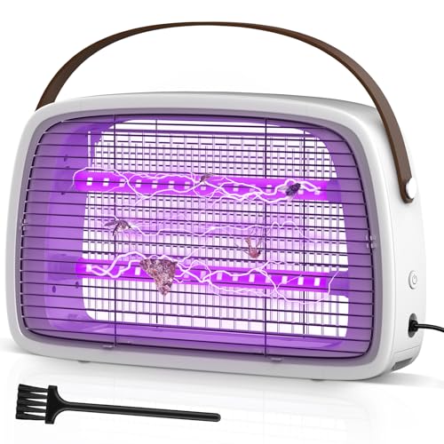 Detalle de Seenlast Lámpara Antimosquitos eléctrica 3800 V con UV y bandeja removible