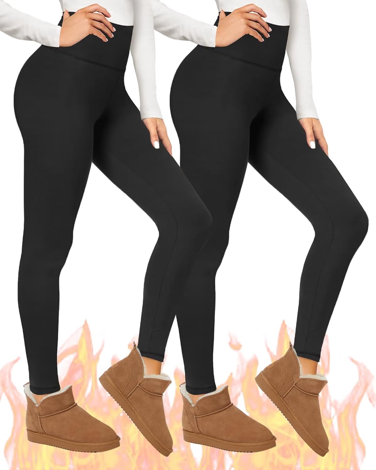 Thumbnail 5 de TNNZEET Thermal Leggings for Women 2-pack