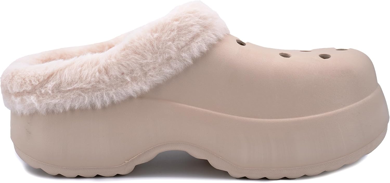 Detalle 2 de JOMIX gevoerde winterpantoffels met pluche voering, EVA-zool en antislipprofiel