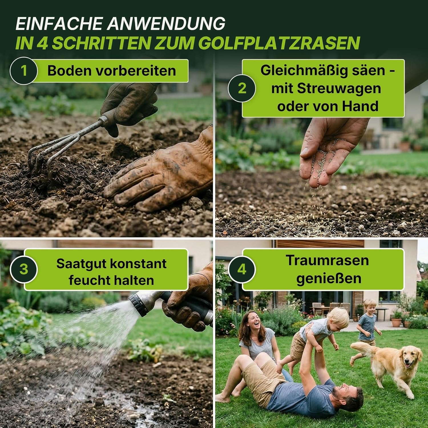 Detalle de Terrauno Rasensamen 10 kg für 200 m²