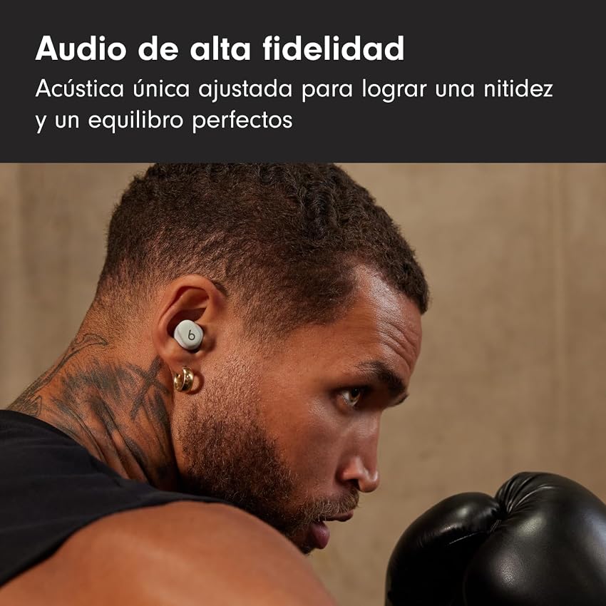 Detalle 2 de Beats Solo Buds Inalámbricos, 18h, Micrófono, Gris Tormenta