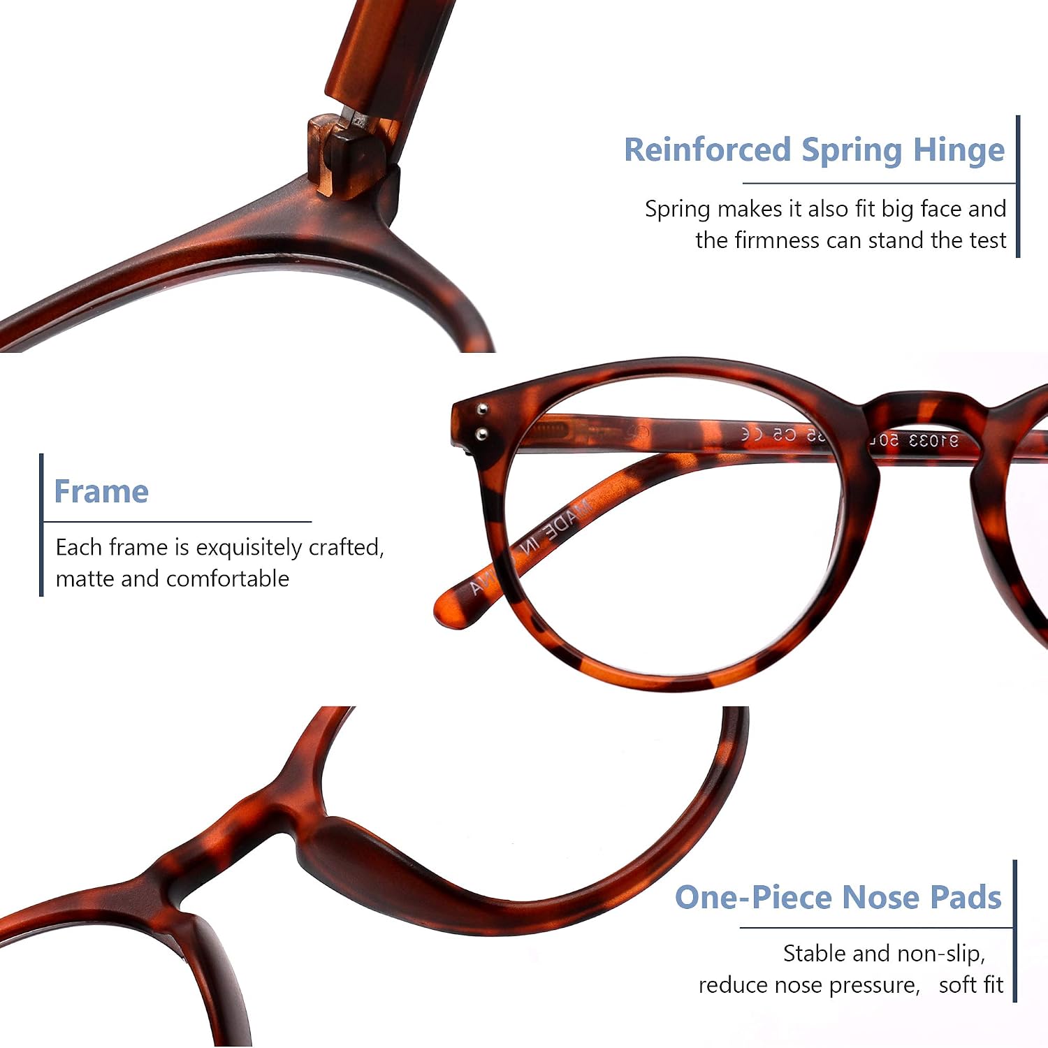 Detalle 2 de Lesebrille mit Kristallgläsern, 3 Stück
