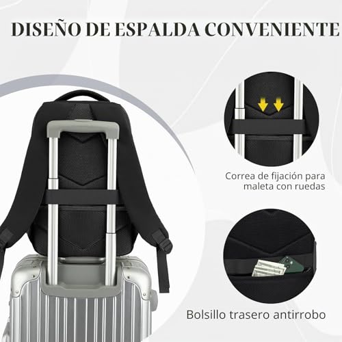 Thumbnail 3 de Hayayu Mochila de Viaje Cabina 45x36x20 cm (32 L) para EasyJet
