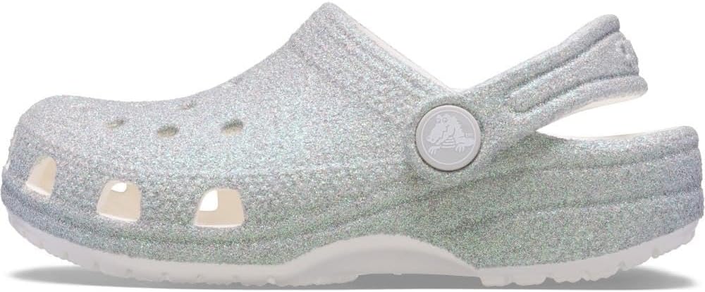 Detalle de Crocs Unisex Kids Classic Iridescent Glitter Clog