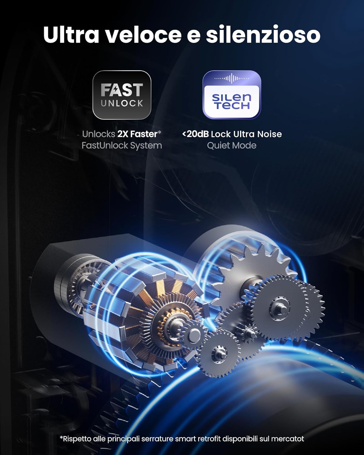 Thumbnail 5 de SwitchBot WiFi Smart Lock Ultra con Vision Pro: sblocco 3D con volto e vene palmari