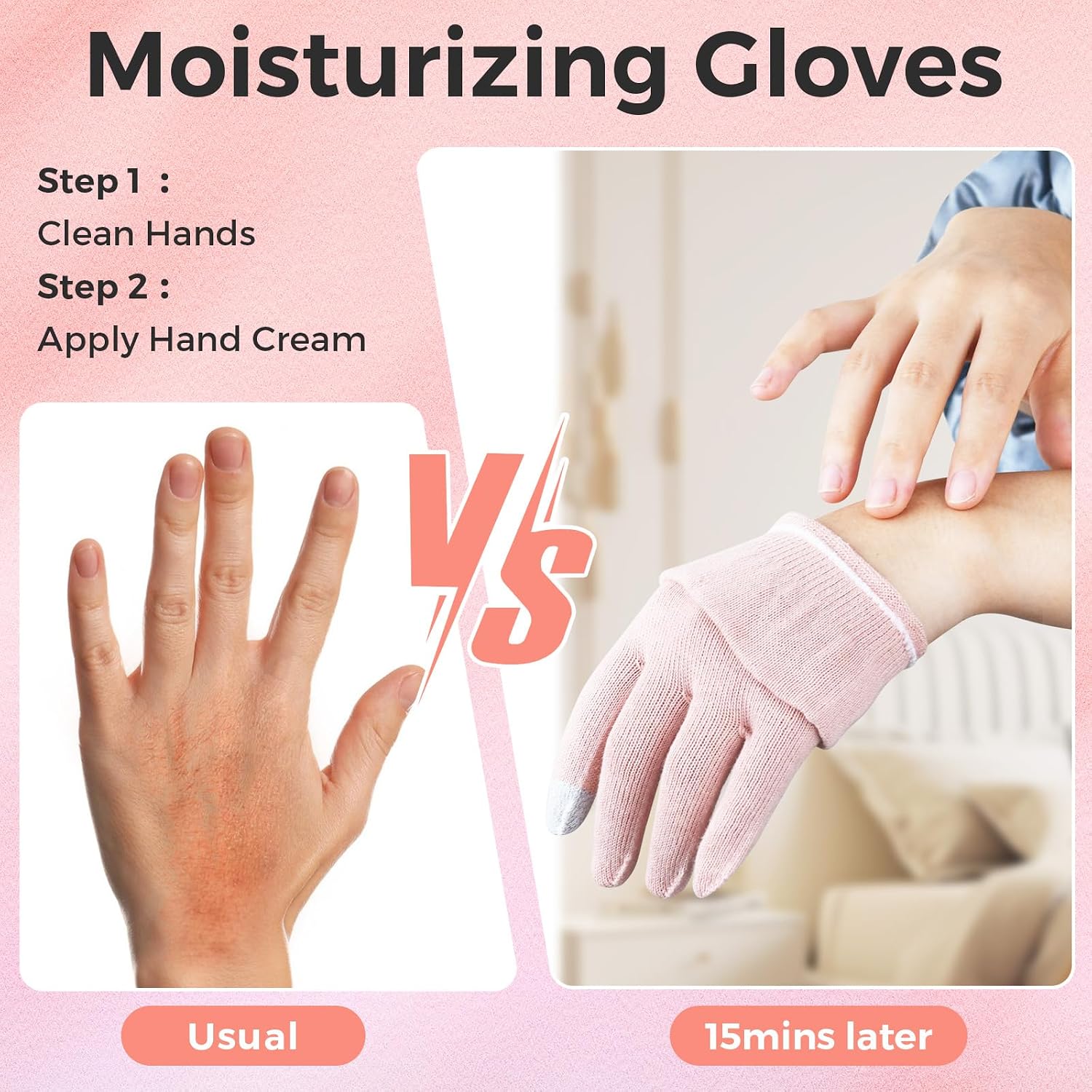 Detalle 2 de AovYoo Cotton Gloves M for Eczema