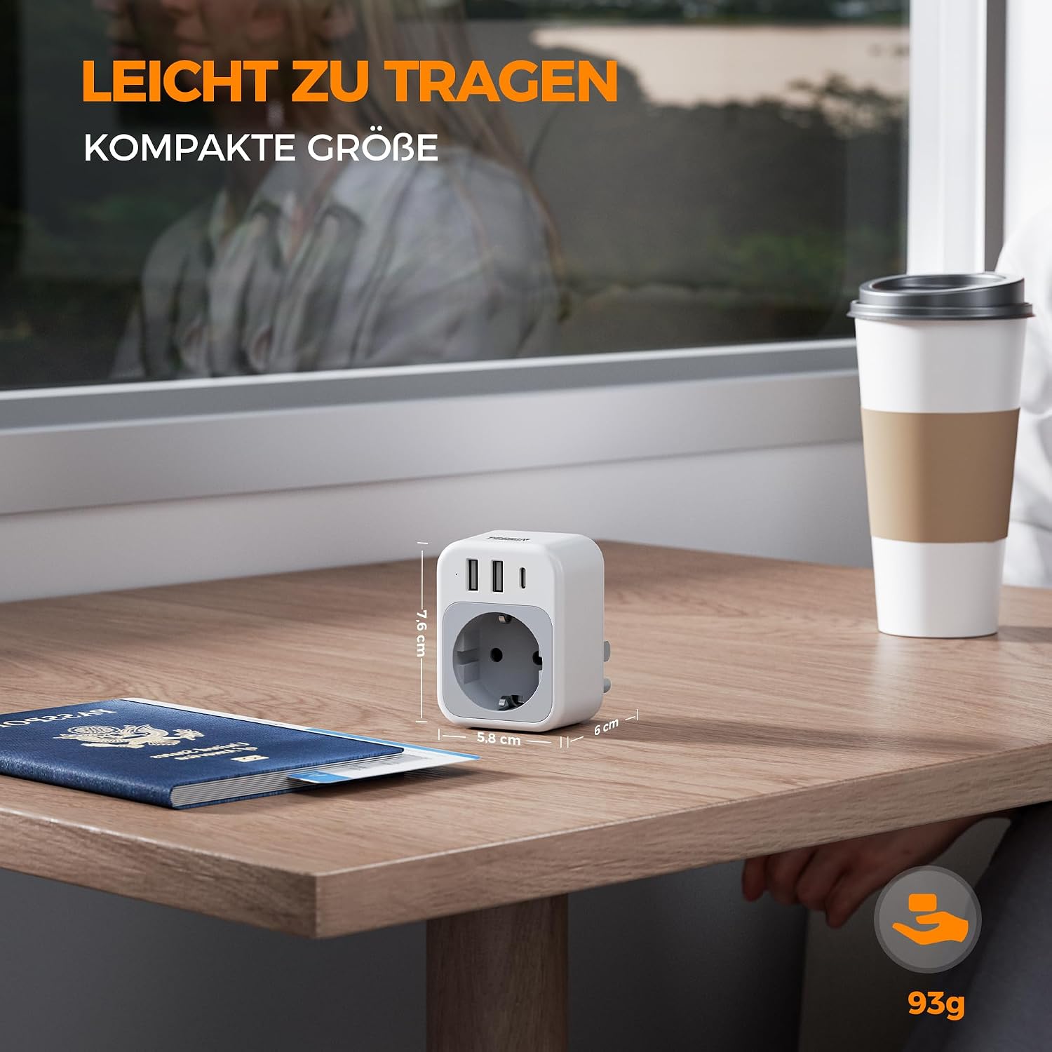 Thumbnail 5 de TESSAN 2 Pack Reiseadapter 4 in 1 US EU Asia USB