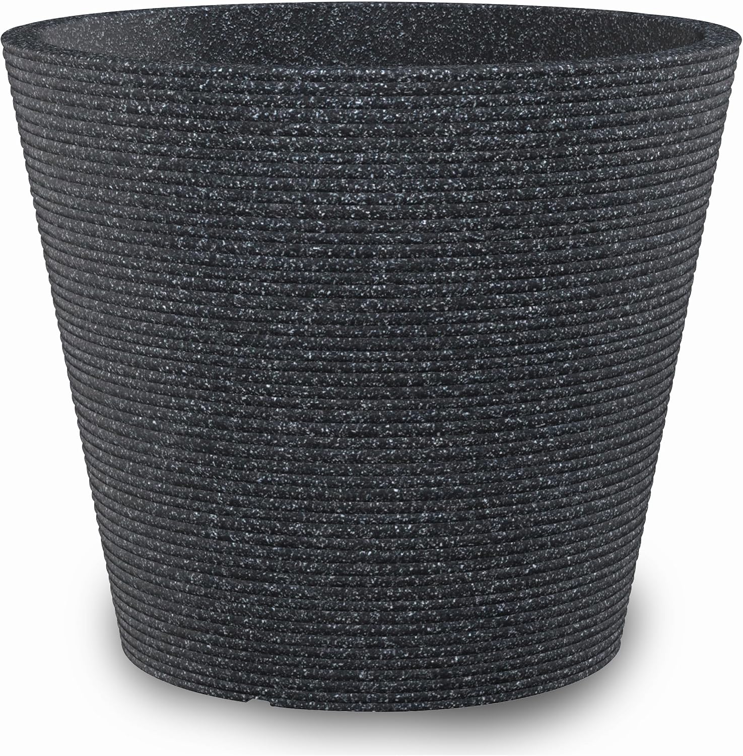 Detalle de Scheurich Coneo 57547 – donica 26 l, czarny granit, Ø 40 cm