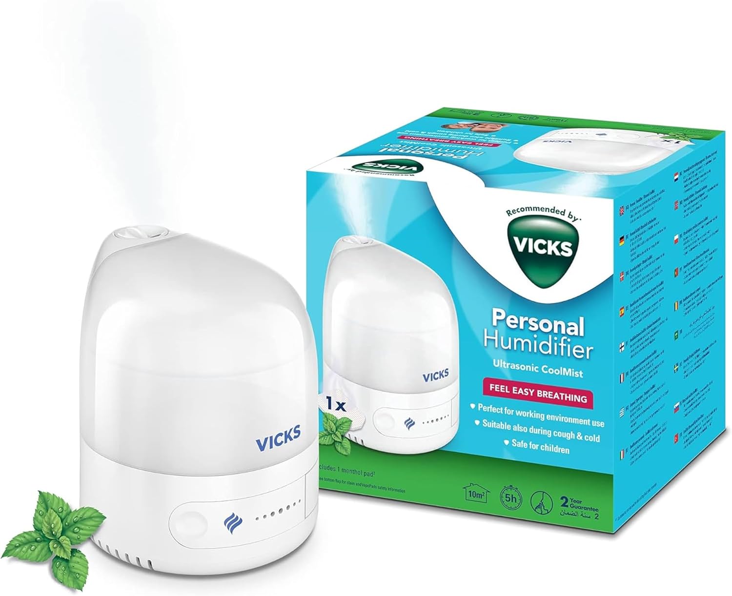 Detalle 2 de Vicks VUL510 personal cool mist humidifier 5h