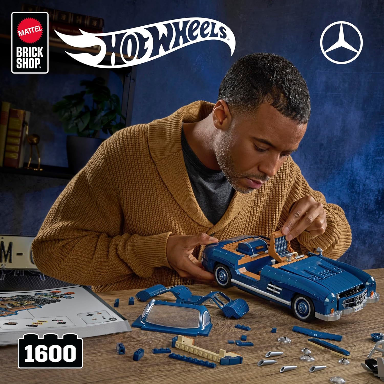 Thumbnail 1 de Mattel Brick Shop Mercedes 300 SL 1:12