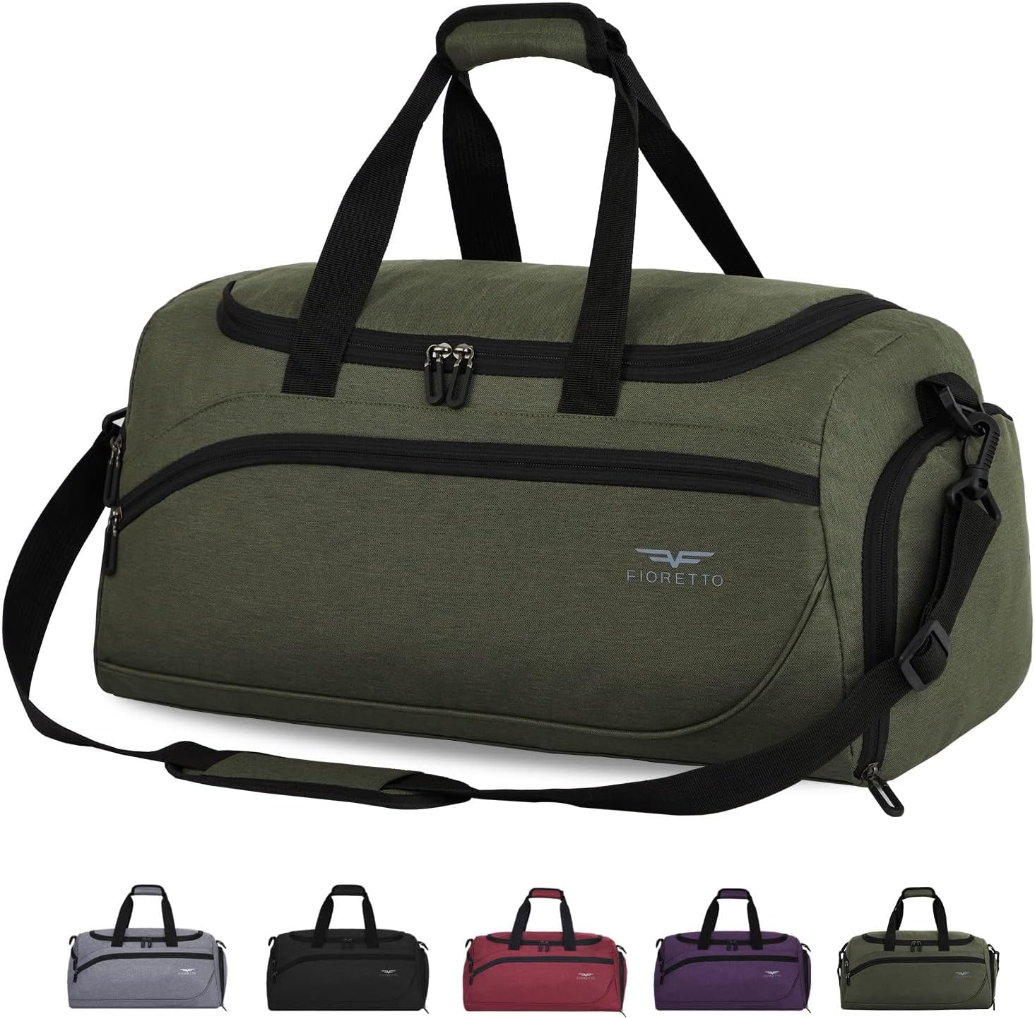 Detalle de FIORETTO 35L Sporttasche Reisetasche Grün