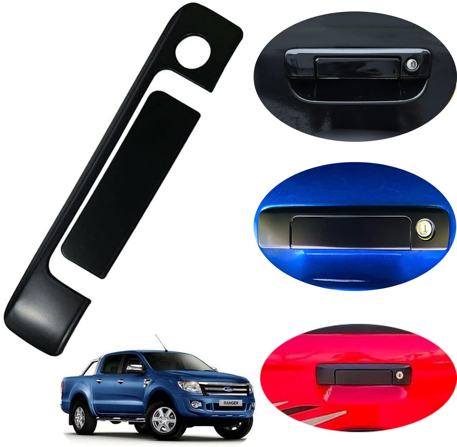 Thumbnail 2 de Tailgate Handle Cover for Ford Ranger Wildtrak (2012-2022) – Precision 1:1 ABS Overlay