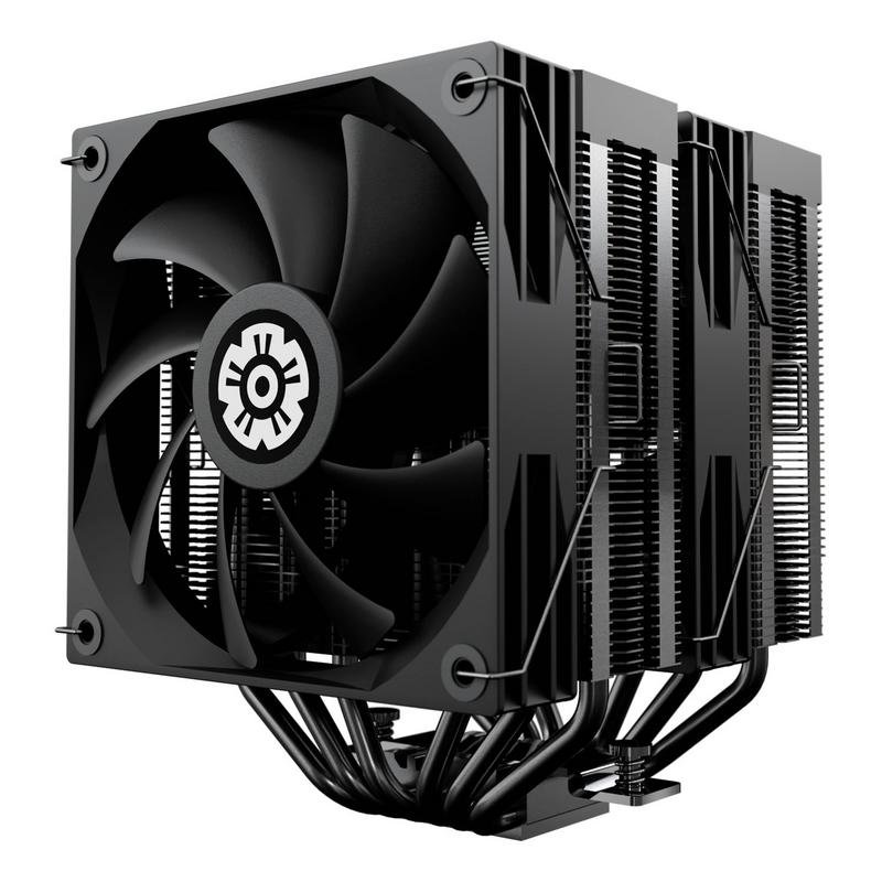 Detalle de Refrigerador de CPU Enermax ETS-TD60D: rendimiento térmico estable con doble torre y display