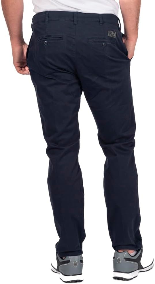 Detalle de Island Green men’s stretch cotton chino golf trousers