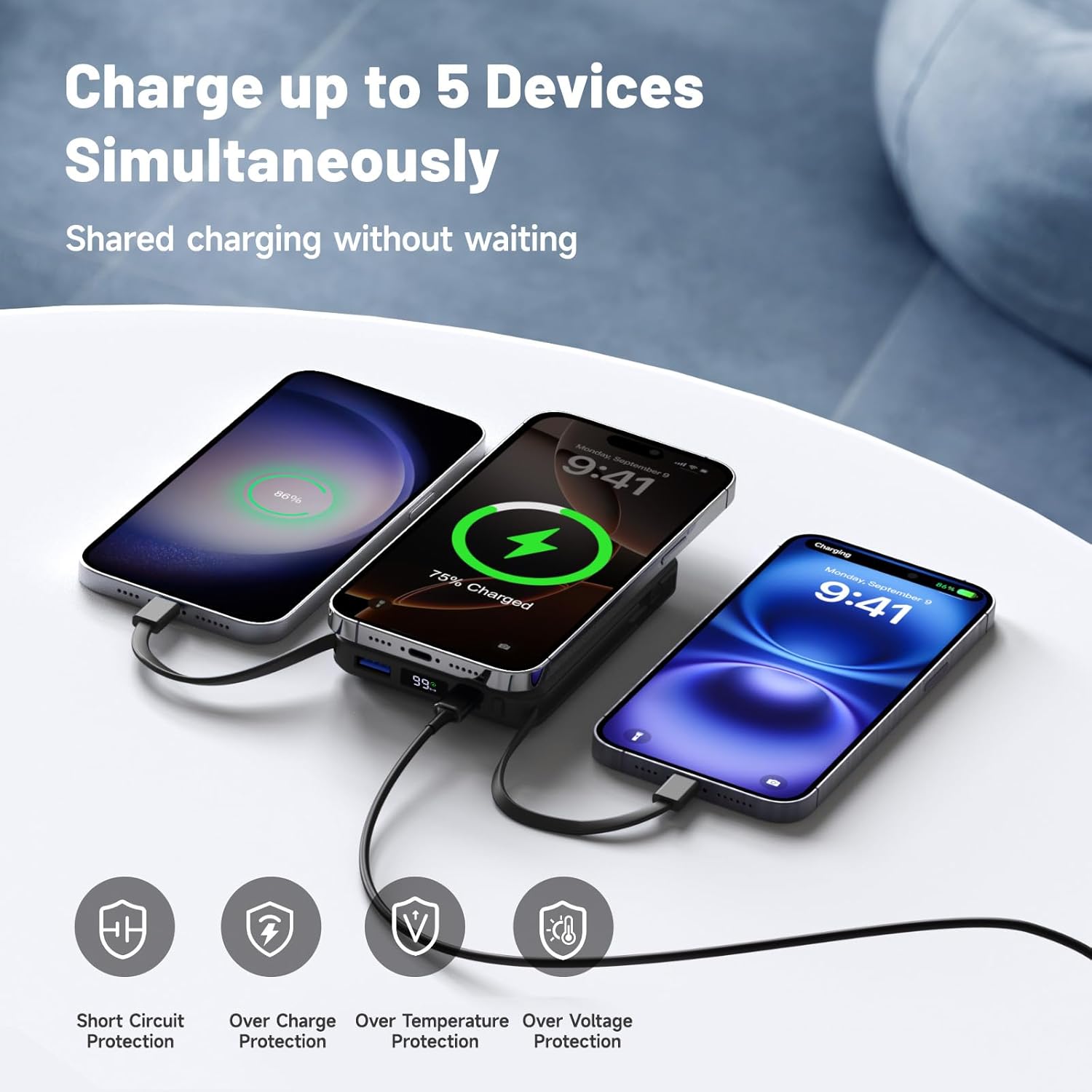 Thumbnail 5 de Vexnara Powerbank MagSafe 10000mAh – Caricatore Portatile Wireless 20W con Display LED
