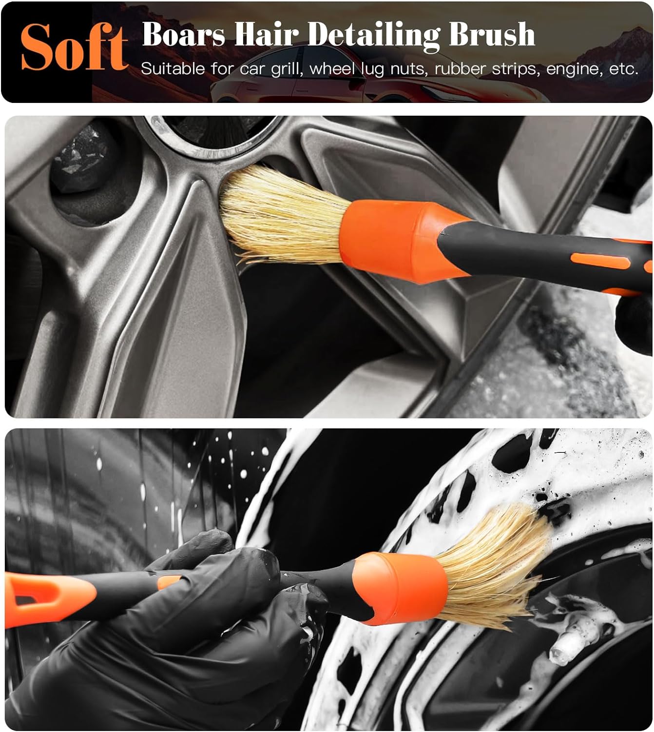 Thumbnail 4 de YeewayVeh 3PCS Wheel Brush Kit