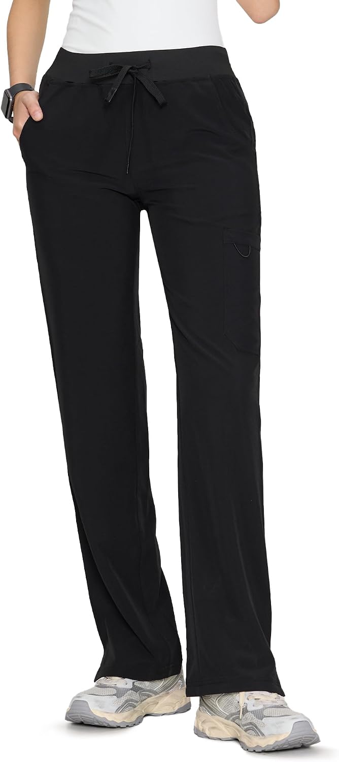 Thumbnail 1 de floralhue Women's Scrub Pants, Straight-Leg with 3 Pockets and Drawstring Waist
