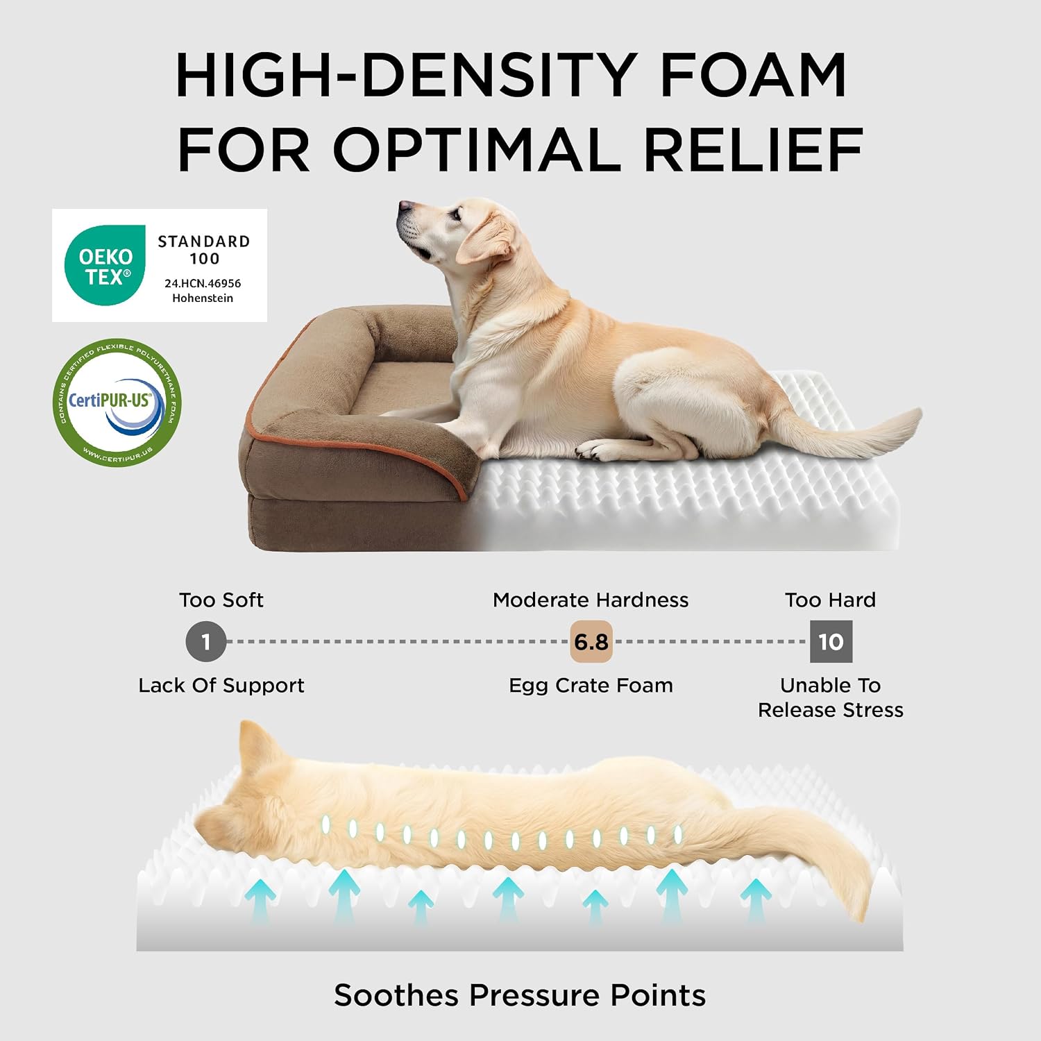 Detalle de Bedsure Large Dog Bed Sofa 97x71x16cm
