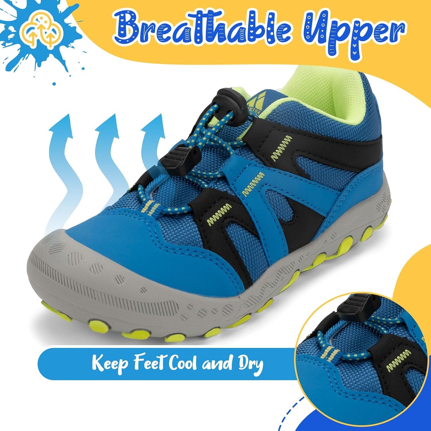 Detalle de Mishansha Bambini Scarpe da Trekking Traspirante Antiscivolo per Ragazzi – comodità e robustezza per l’esterno