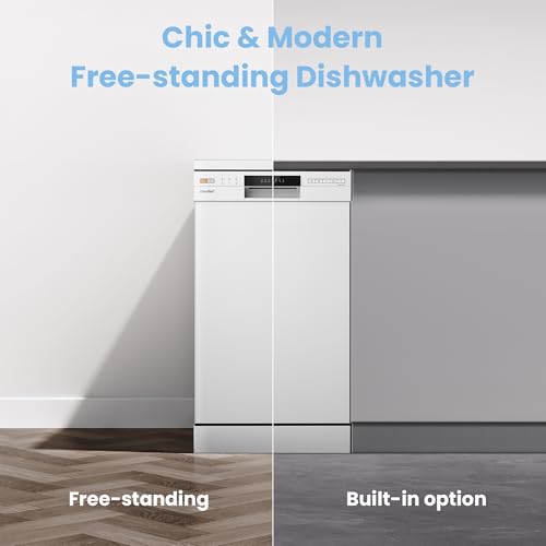Thumbnail 5 de COMFEE' Slimline Dishwasher, 45cm, 10 Place Settings in White