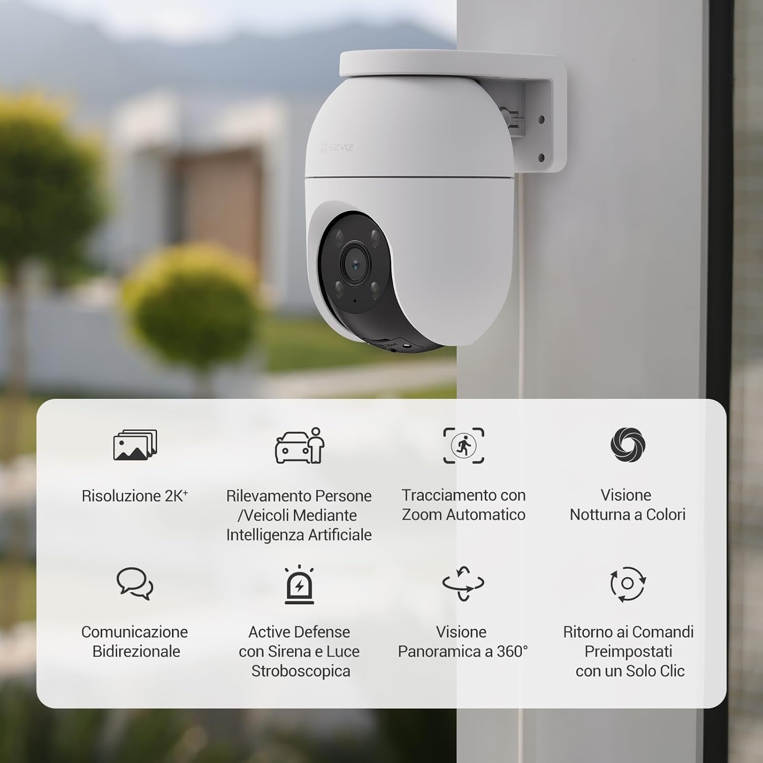 Thumbnail 1 de EZVIZ C8c Telecamera Wi‑Fi Esterno 2K+