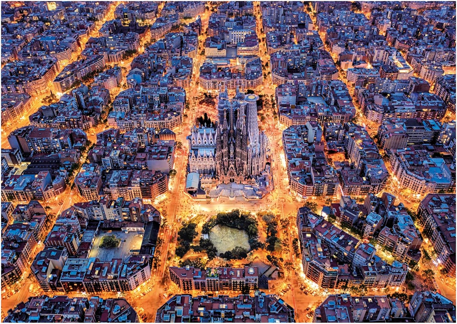 Thumbnail 1 de Educa Puzzle 1500 pièces pour adultes – Eixample de Barcelone (85 x 60 cm)