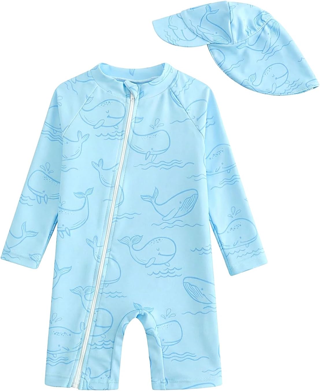 Detalle de WYTbaby Baby Badeanzug Einteilig mit UV-Schutz – 3 Monate bis 3 Jahre