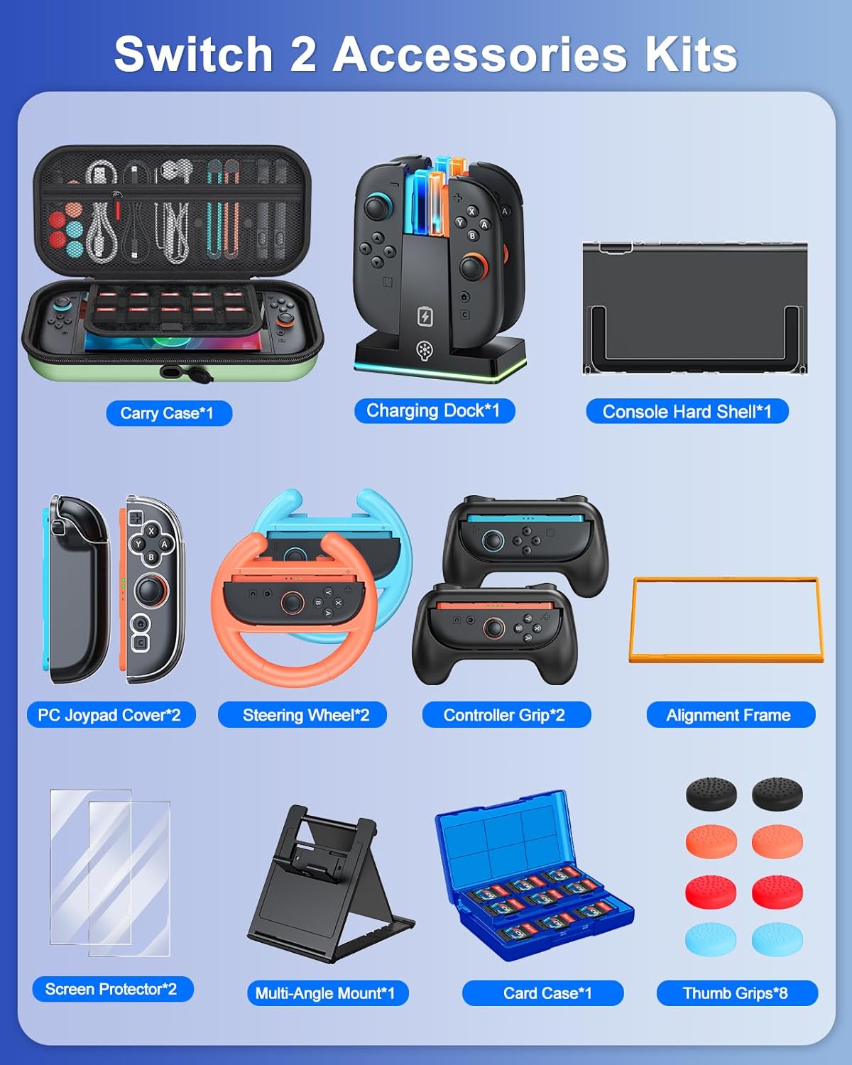 Thumbnail 1 de FYOUNG Switch 2 23‑in‑1 Accessories Kit