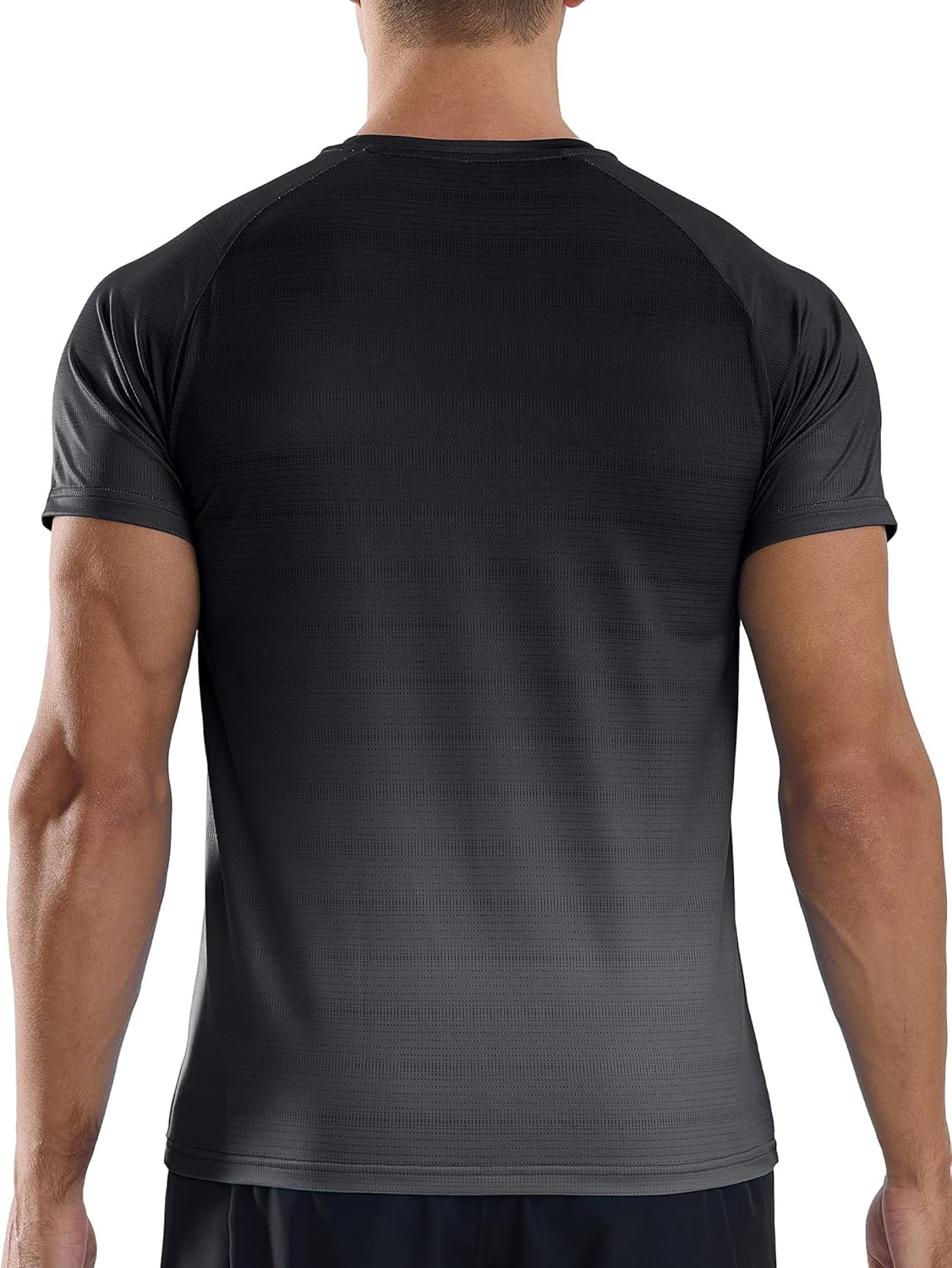 Detalle de Men’s Moisture-Wicking Gym T-Shirt: Breathable Quick-Dry Short Sleeve Top