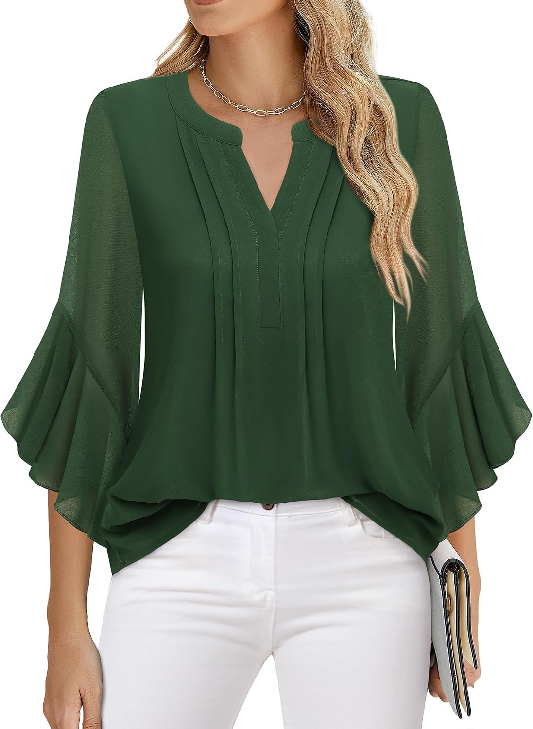 Thumbnail 5 de Timeson Women's 3/4 Sleeve Dressy Top