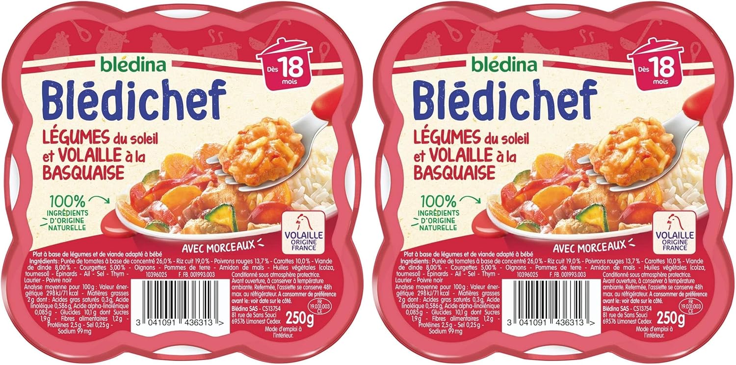 Thumbnail 5 de Blédina Blédichef Repas bébé 18 mois 🥣