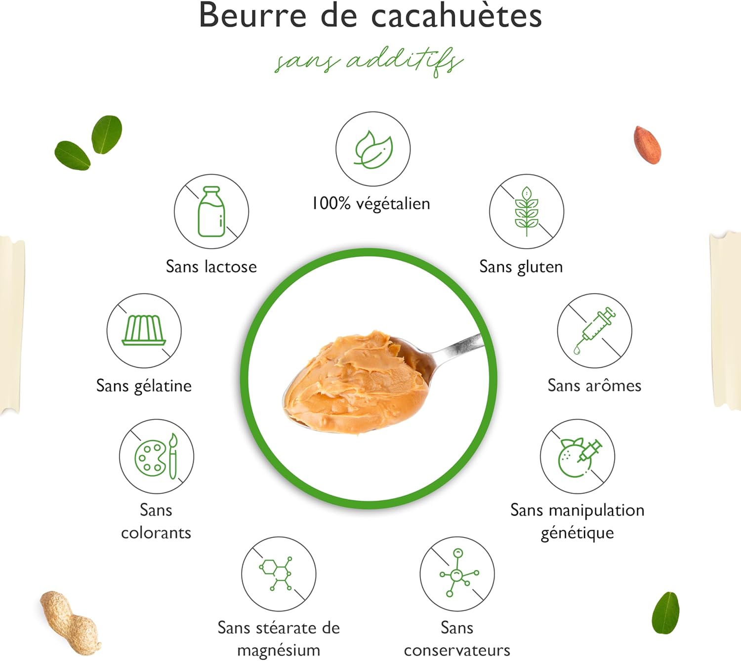 Thumbnail 4 de Beurre de cacahuètes croquant Vit4ever Sports — 1 kg, naturel, high protein (28%) et Vegan